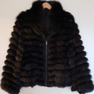 Louis Feraud reversible fox fur jacket
